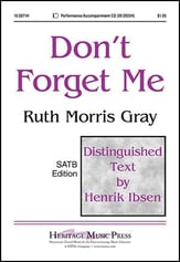 Don't Forget Me SATB choral sheet music cover